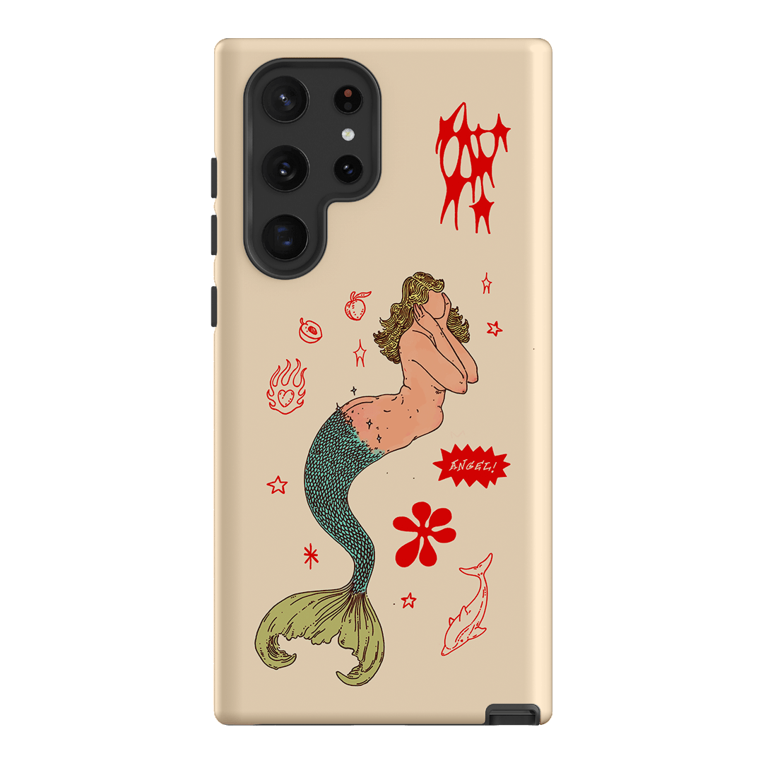 Mimi Cream Printed Phone Cases Samsung Galaxy S22 Ultra / Armoured by Easty Beasty - The Dairy