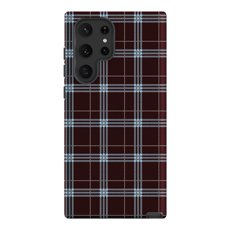 Mocha Plaid Printed Phone Cases Samsung Galaxy S22 Ultra / Armoured by The Dairy - The Dairy