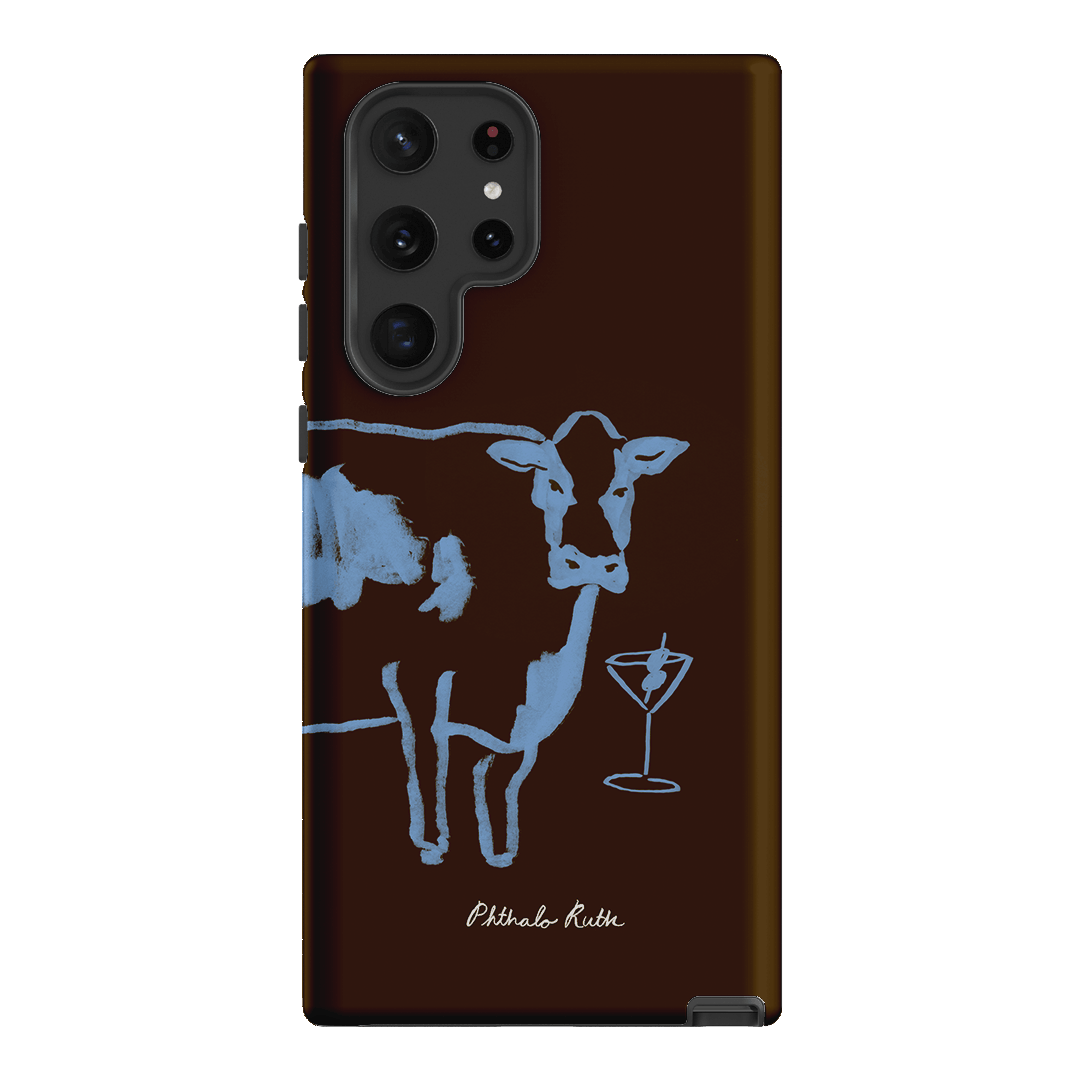 Mootini Espresso Printed Phone Cases Samsung Galaxy S22 Ultra / Armoured by Phthalo Ruth - The Dairy