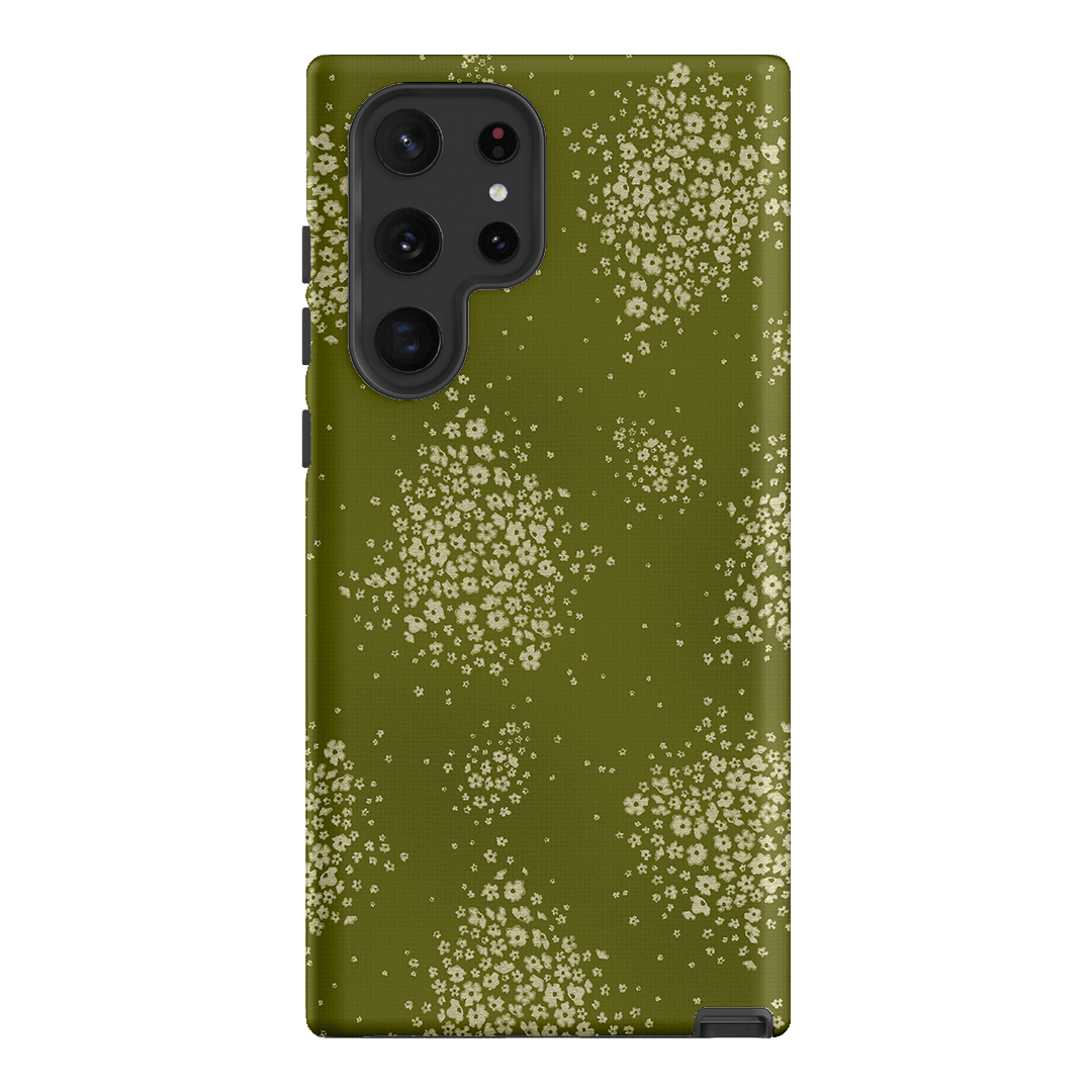 Olive Bloom Printed Phone Cases Samsung Galaxy S22 Ultra / Armoured by Veronica Tucker - The Dairy