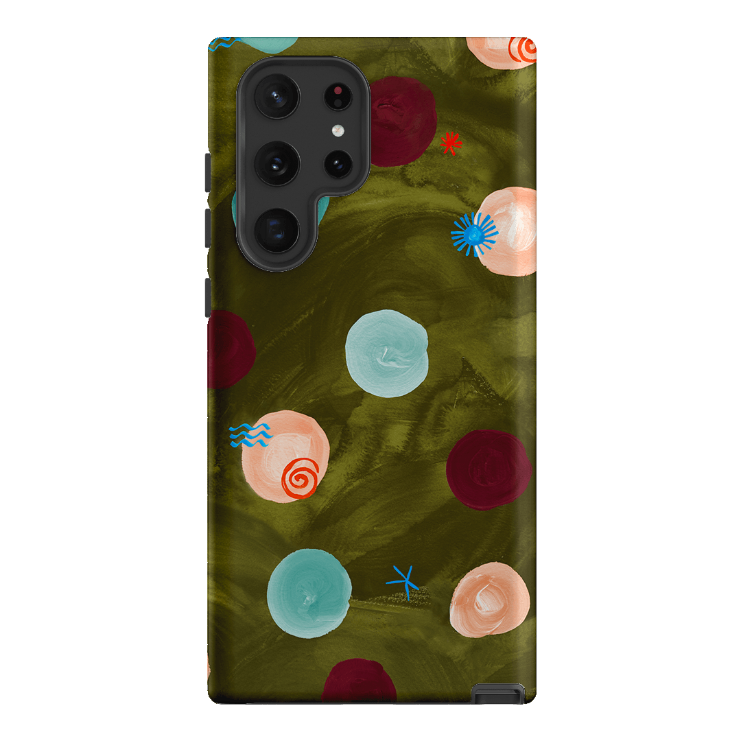 Olive Spot Printed Phone Cases Samsung Galaxy S22 Ultra / Armoured by Charlie Taylor - The Dairy