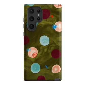 Olive Spot Printed Phone Cases Samsung Galaxy S22 Ultra / Armoured by Charlie Taylor - The Dairy