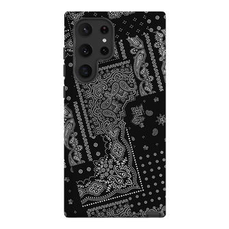 Paisley Noir Printed Phone Cases Samsung Galaxy S22 Ultra / Armoured by The Dairy - The Dairy