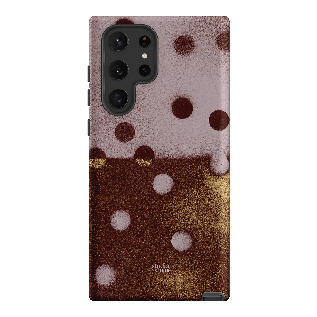 Rust Polka Dot Printed Phone Cases Samsung Galaxy S22 Ultra / Armoured by Jasmine Dowling - The Dairy