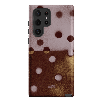 Rust Polka Dot Printed Phone Cases Samsung Galaxy S22 Ultra / Armoured by Jasmine Dowling - The Dairy