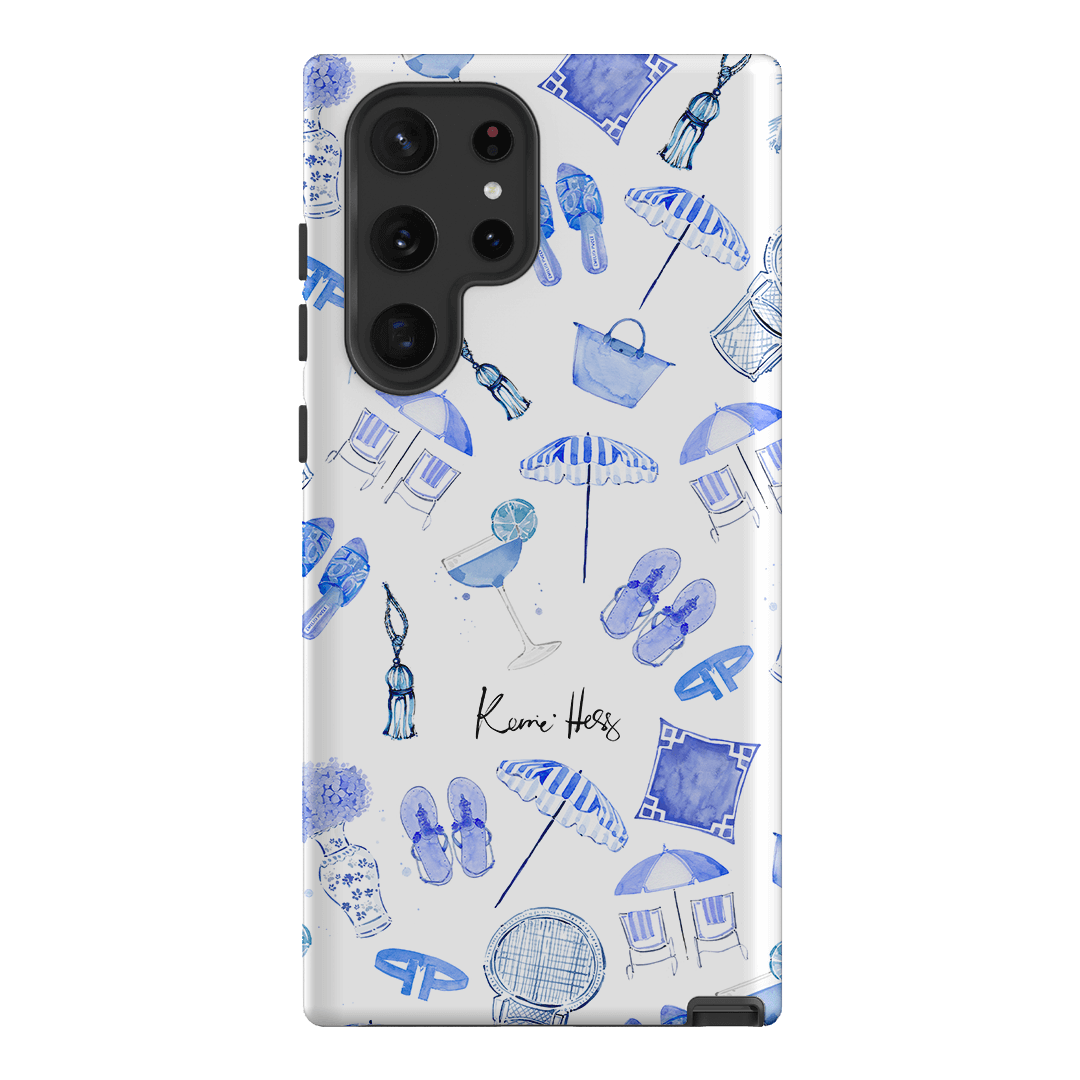 Santorini Printed Phone Cases Samsung Galaxy S22 Ultra / Armoured by Kerrie Hess - The Dairy