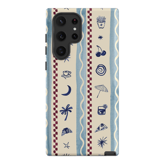 Summer Snacks Blue Printed Phone Cases Samsung Galaxy S22 Ultra / Armoured by Charlie Taylor - The Dairy