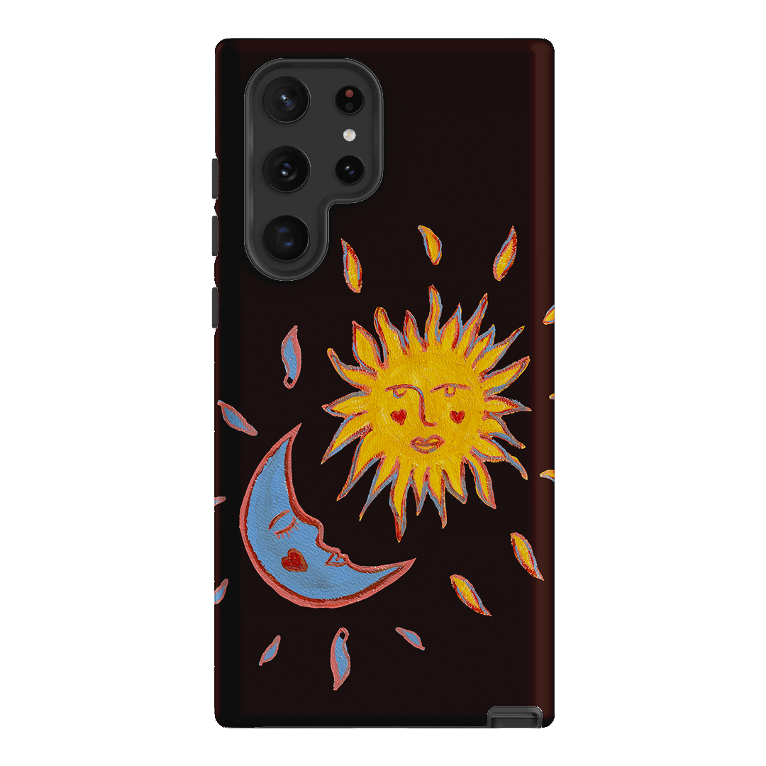 Sun & Moon Plum Printed Phone Cases Samsung Galaxy S22 Ultra / Armoured by BG. Studio - The Dairy