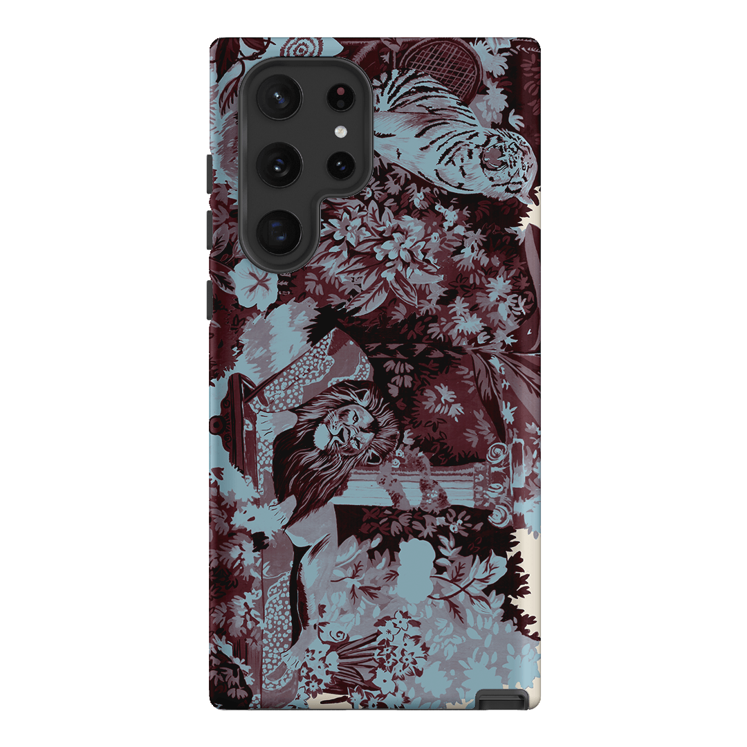 Tippi Blue Printed Phone Cases Samsung Galaxy S22 Ultra / Armoured by Desmond & Dempsey - The Dairy