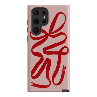 Valentine Ribbon Printed Phone Cases Samsung Galaxy S22 Ultra / Armoured by Jasmine Dowling - The Dairy