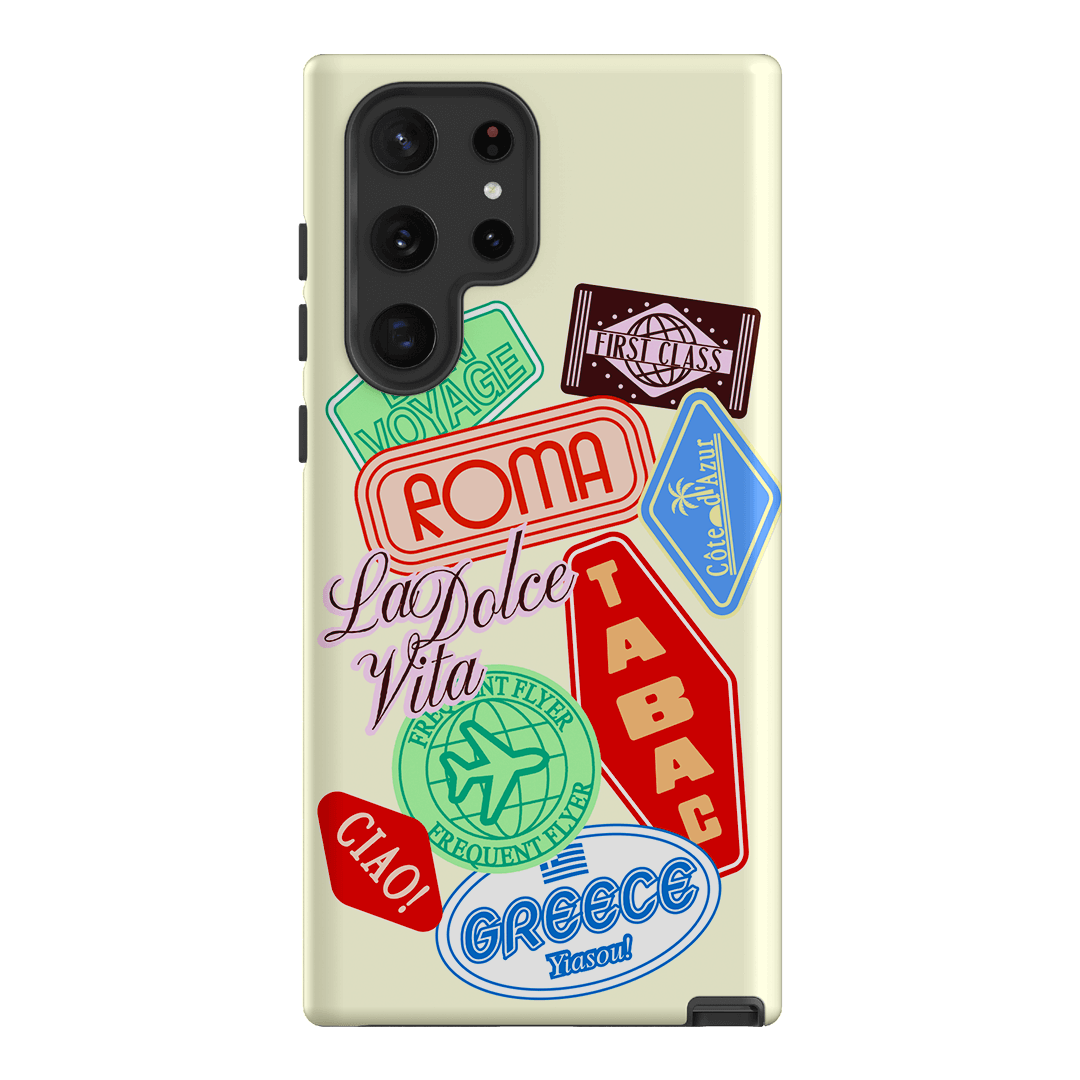Well Travelled Printed Phone Cases Samsung Galaxy S22 Ultra / Armoured by The Dairy - The Dairy