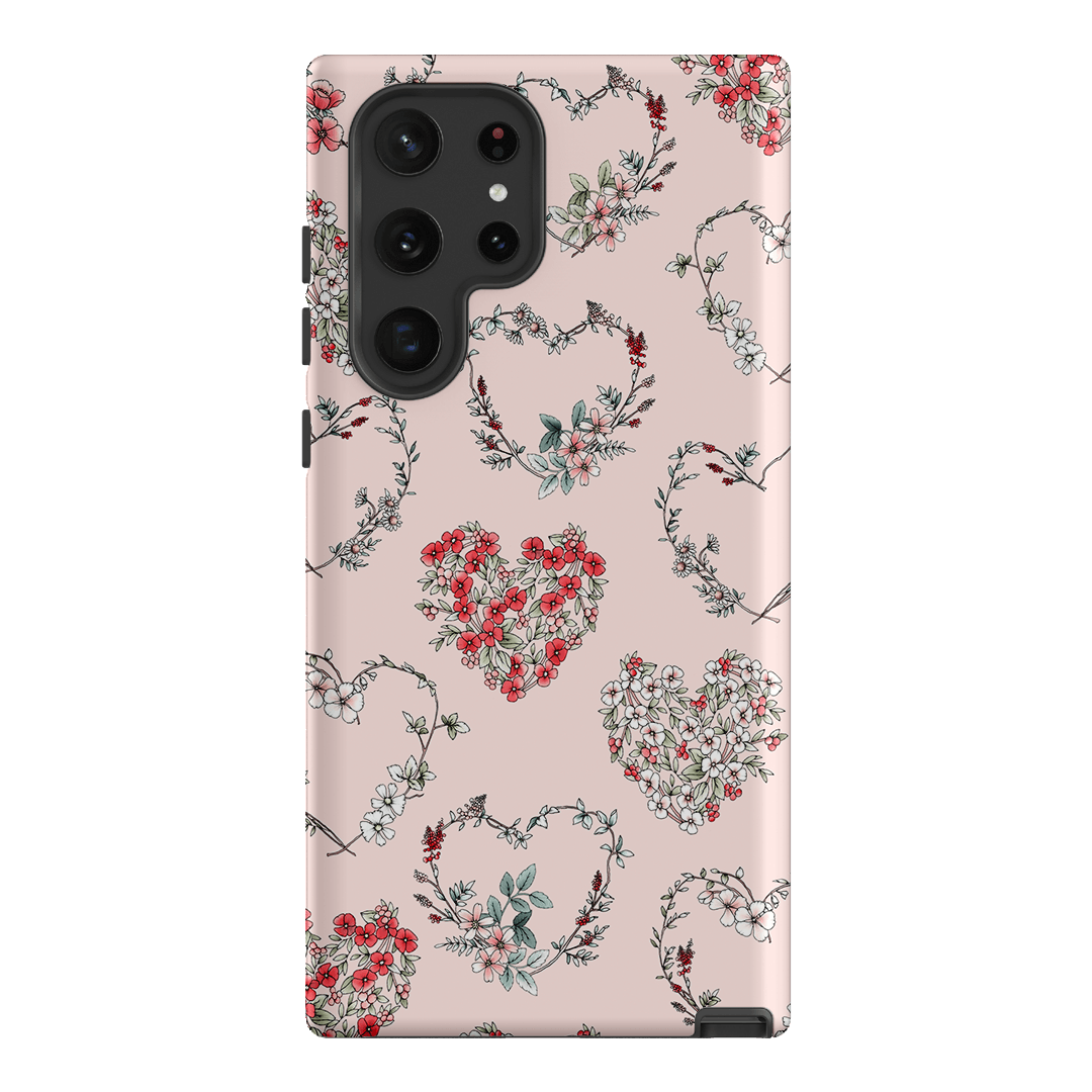 Wild Heart Wreath Printed Phone Cases Samsung Galaxy S22 Ultra / Armoured by Typoflora - The Dairy