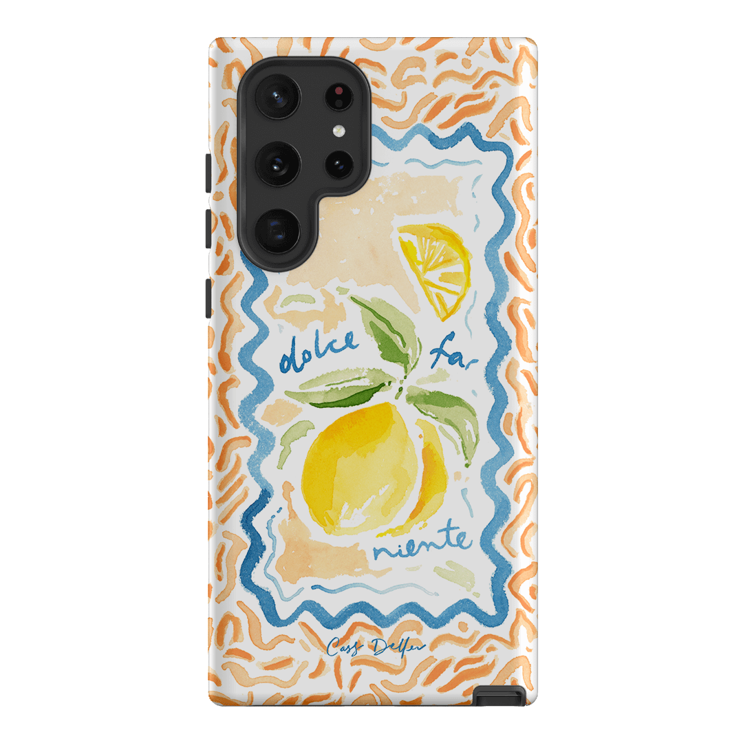 Dolce Far Niente Printed Phone Cases Samsung Galaxy S22 Ultra / Armoured by Cass Deller - The Dairy