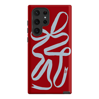Cottage Ribbon Printed Phone Cases Samsung Galaxy S22 Ultra / Armoured by Jasmine Dowling - The Dairy