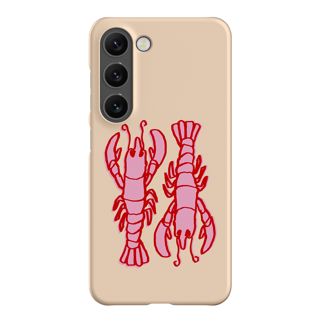 Lobster Love Peach Printed Phone Cases Samsung Galaxy S23 / Snap by The Dairy - The Dairy