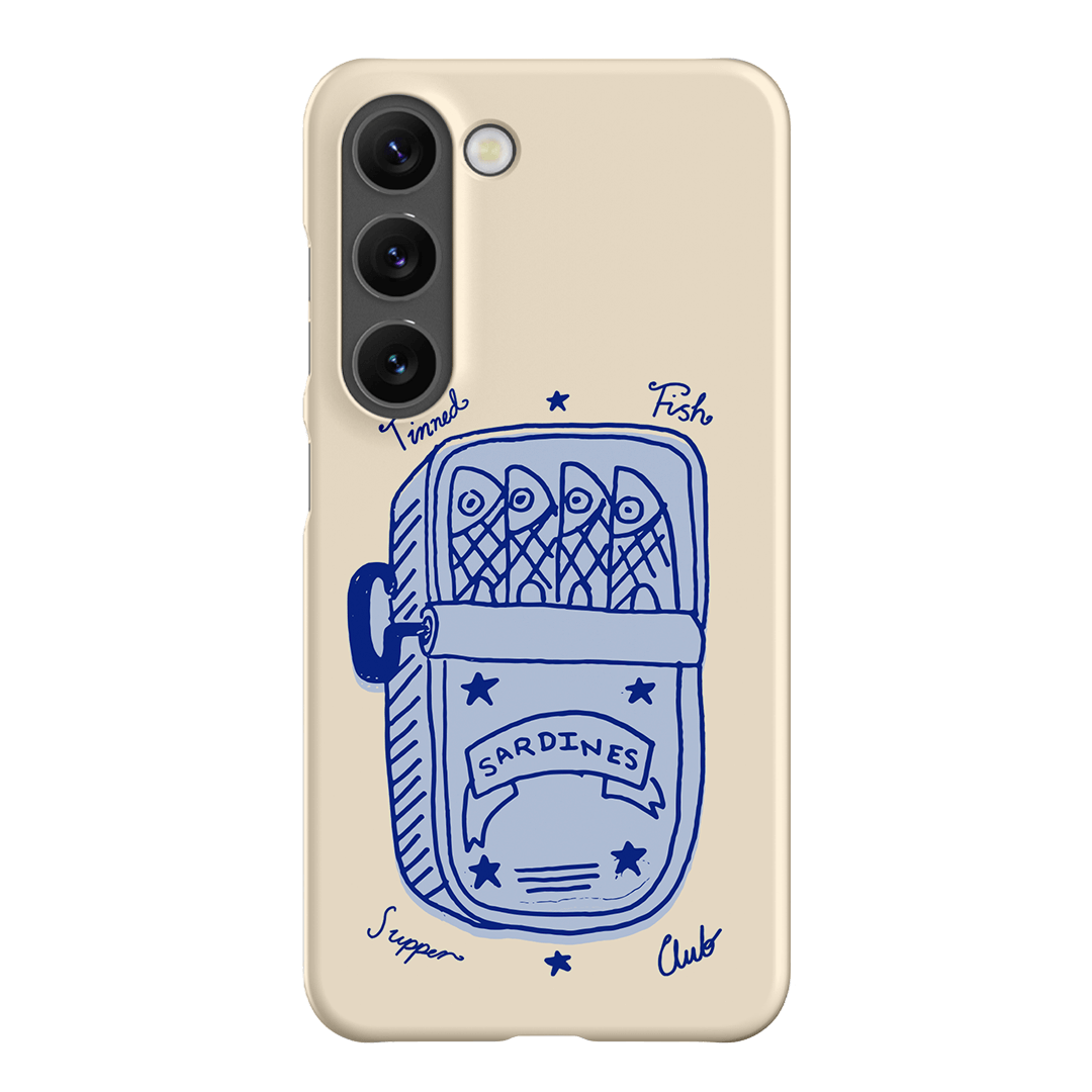 Sardine Social Blue Printed Phone Cases Samsung Galaxy S23 / Snap by The Dairy - The Dairy