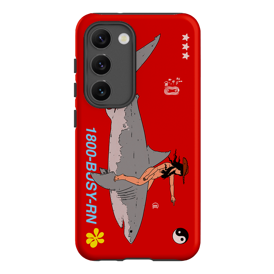 1800-Busy Rn in Red Printed Phone Cases Samsung Galaxy S23 / Armoured by Easty Beasty - The Dairy