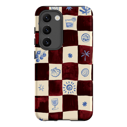 Afternoon Mezze Maroon Printed Phone Cases Samsung Galaxy S23 / Armoured by Charlie Taylor - The Dairy