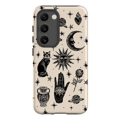 Astro Flash Beige Printed Phone Cases Samsung Galaxy S23 / Armoured by Veronica Tucker - The Dairy