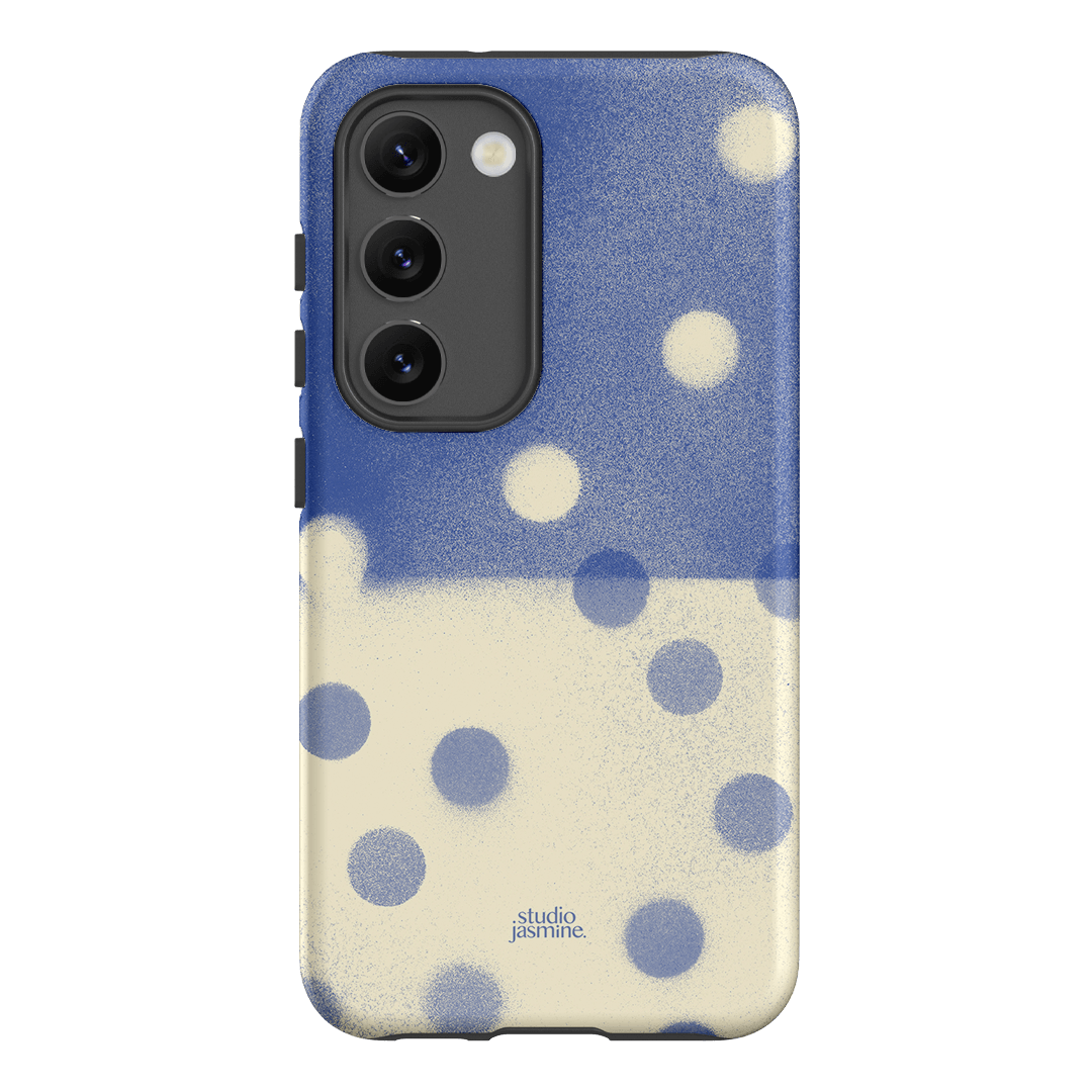 Bleu Polka Dot Printed Phone Cases Samsung Galaxy S23 / Armoured by Jasmine Dowling - The Dairy