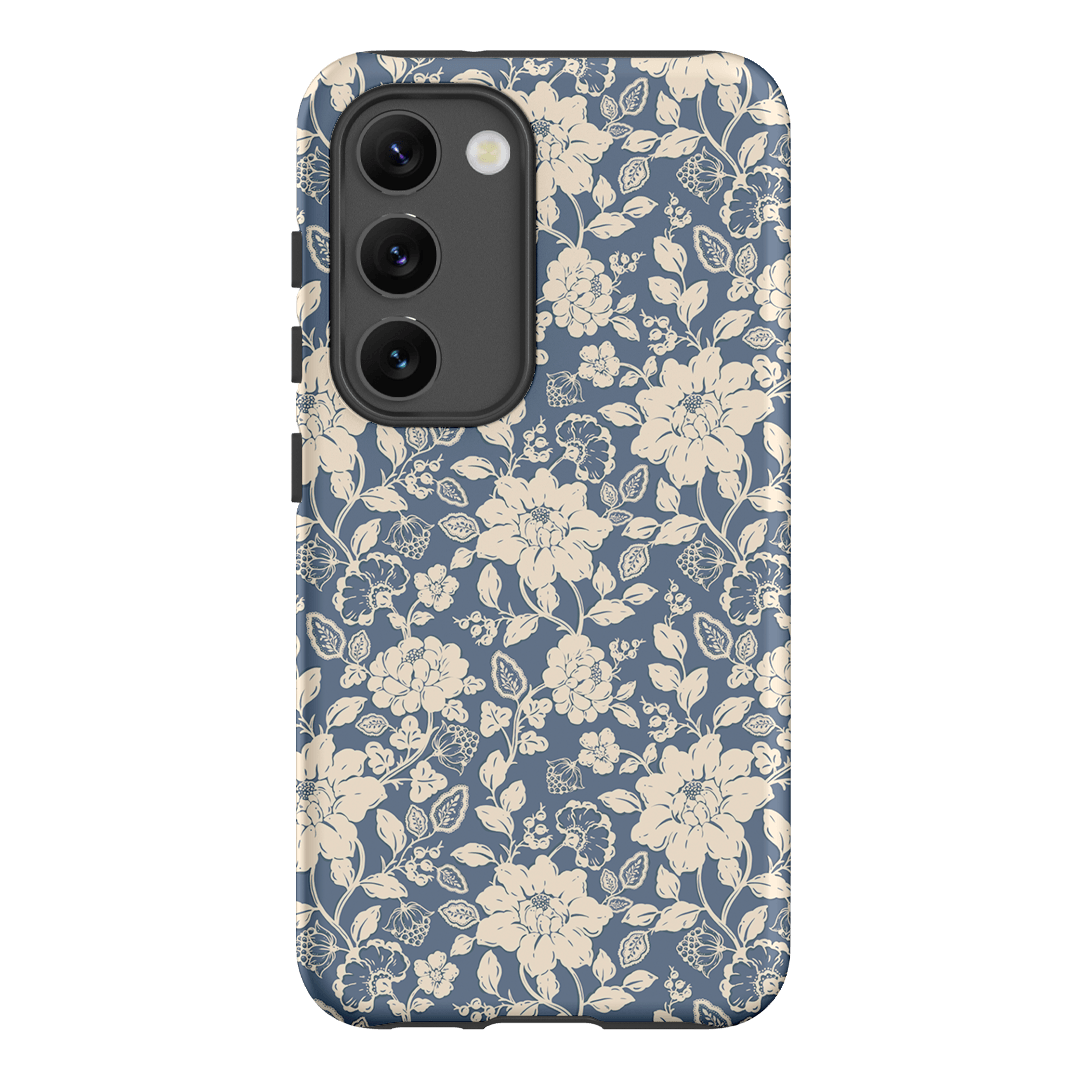 Blue Garden Printed Phone Cases Samsung Galaxy S23 / Armoured by Kasiags Art - The Dairy