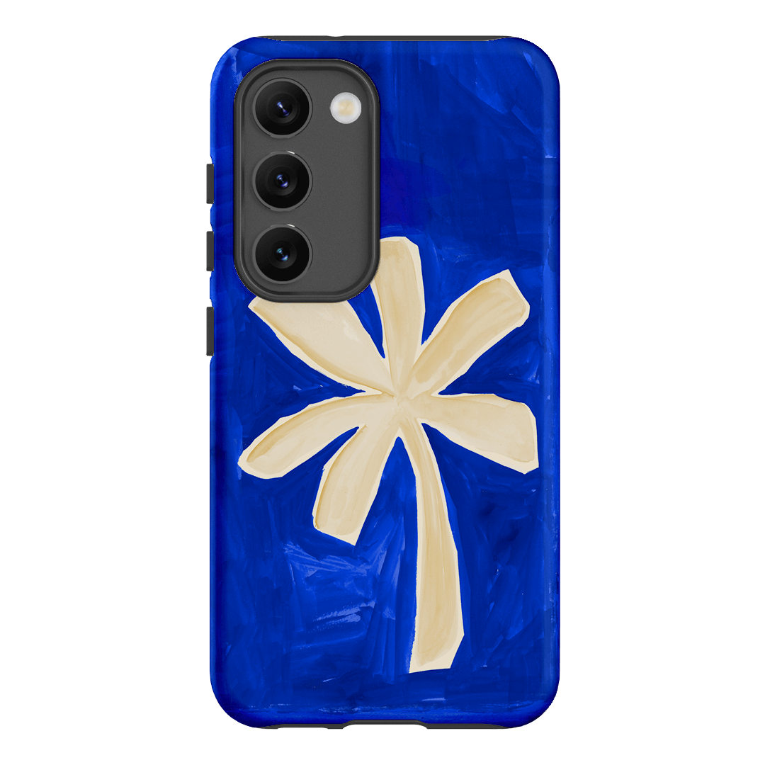 Bleu Palm Printed Phone Cases Samsung Galaxy S23 / Armoured by Charlie Taylor - The Dairy