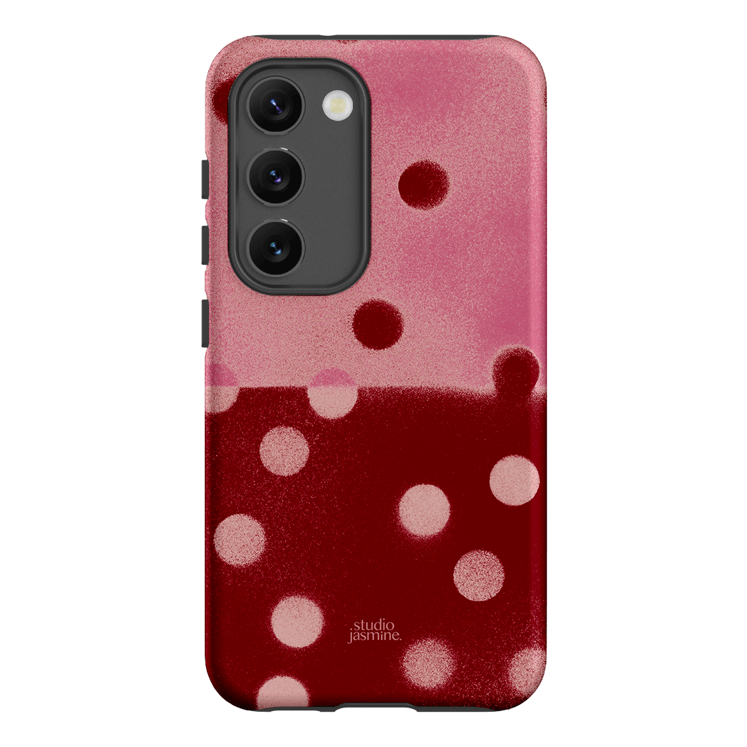 Cherry Polka Dot Printed Phone Cases Samsung Galaxy S23 / Armoured by Jasmine Dowling - The Dairy