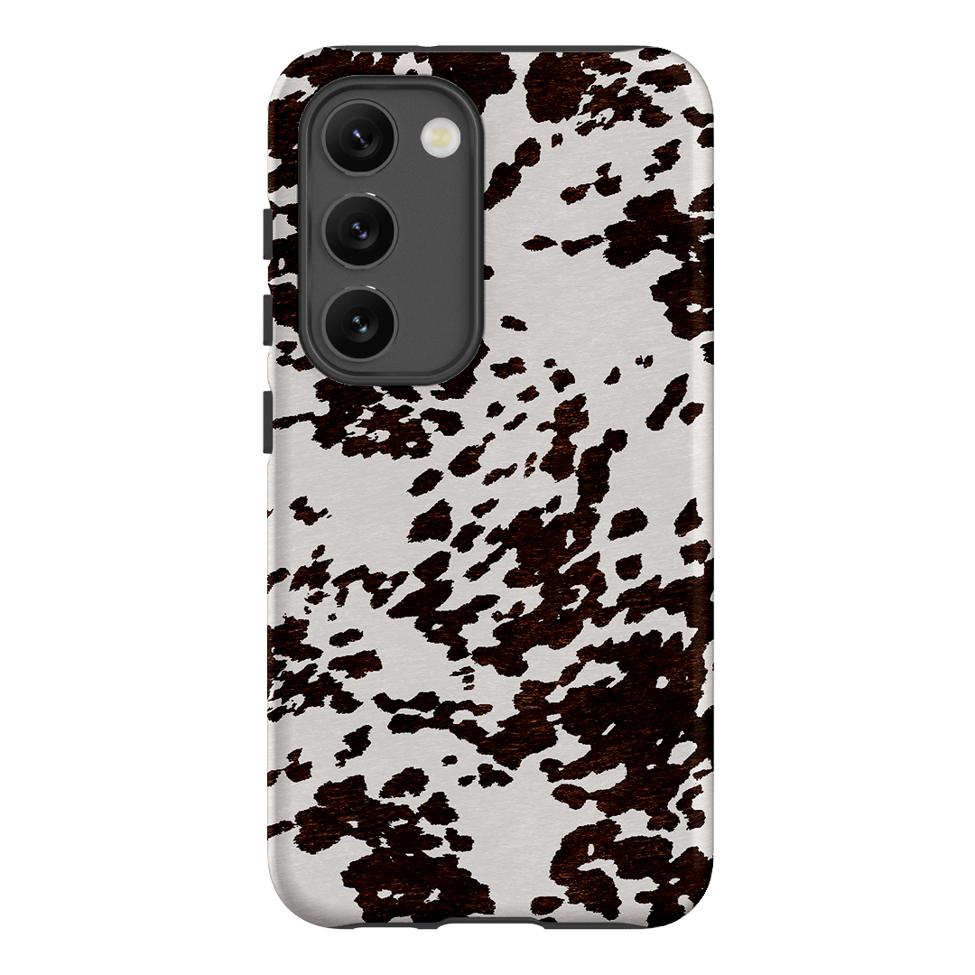 Cowhide Charm Printed Phone Cases Samsung Galaxy S23 / Armoured by The Dairy - The Dairy