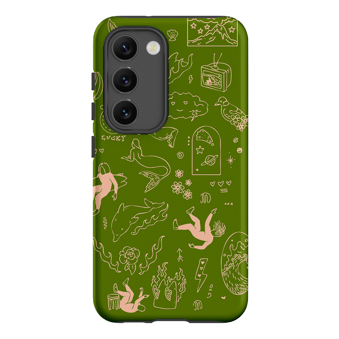 Easty Flash Green Printed Phone Cases Samsung Galaxy S23 / Armoured by Easty Beasty - The Dairy