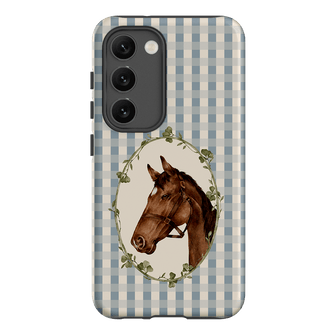 Gingham Horse Printed Phone Cases Samsung Galaxy S23 / Armoured by Kasiags Art - The Dairy