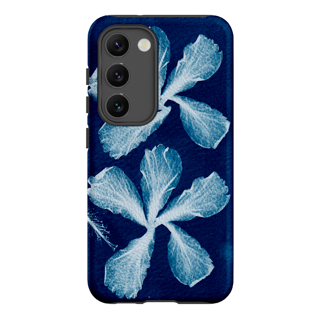Hibiscus Cyanotype Printed Phone Cases Samsung Galaxy S23 / Armoured by Sally Hungerford - The Dairy