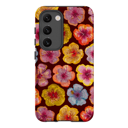 Hibiscus Holiday Rouge Printed Phone Cases Samsung Galaxy S23 / Armoured by BG. Studio - The Dairy
