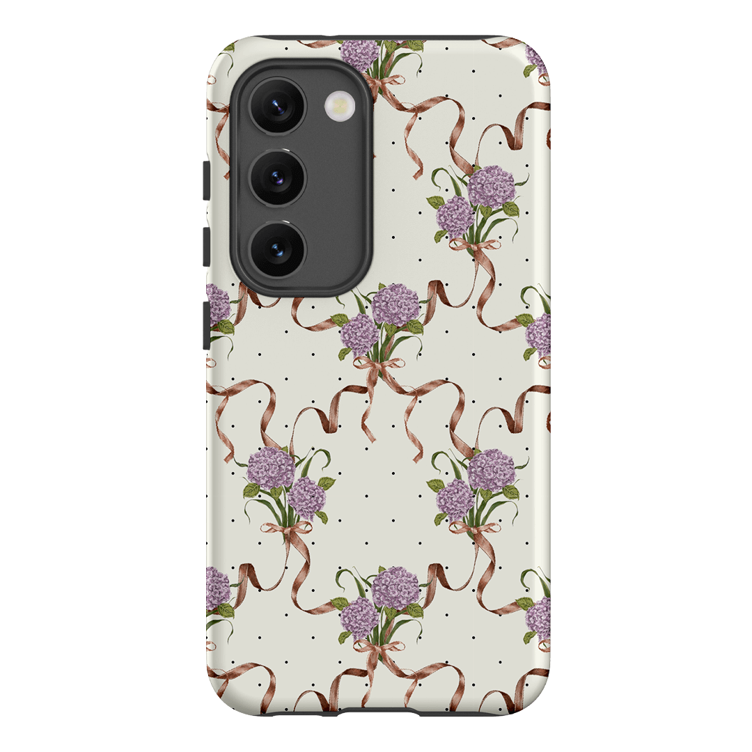 Hydrangea Ribbon Printed Phone Cases Samsung Galaxy S23 / Armoured by Veronica Tucker - The Dairy