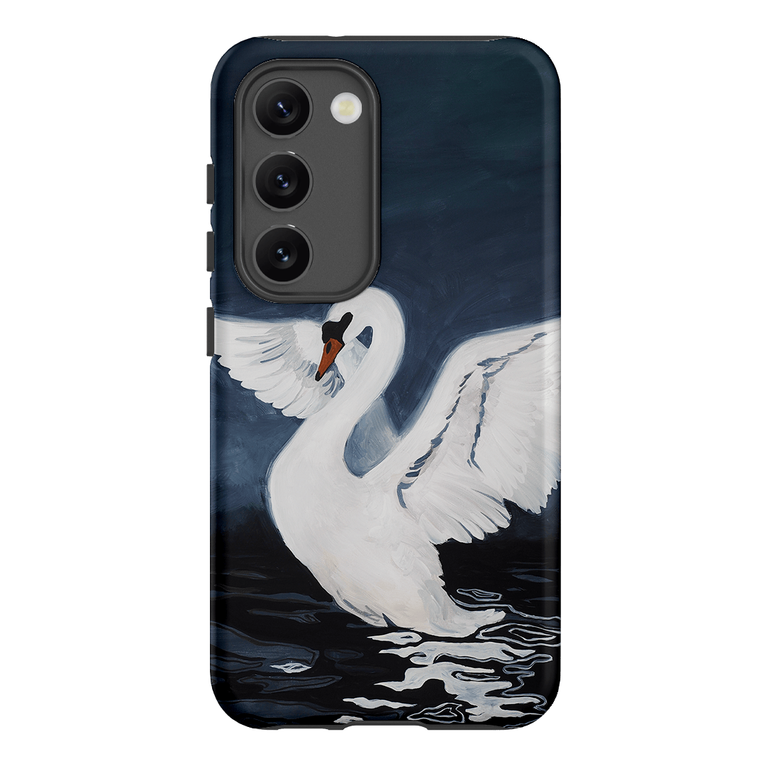 Midnight Swan Printed Phone Cases Samsung Galaxy S23 / Armoured by Lisa Hu - The Dairy