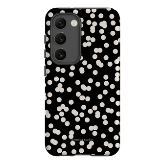 Mini Confetti Noir Printed Phone Cases Samsung Galaxy S23 / Armoured by Veronica Tucker - The Dairy