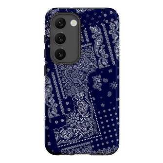 Paisley Indigo Printed Phone Cases Samsung Galaxy S23 / Armoured by The Dairy - The Dairy