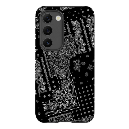Paisley Noir Printed Phone Cases Samsung Galaxy S23 / Armoured by The Dairy - The Dairy