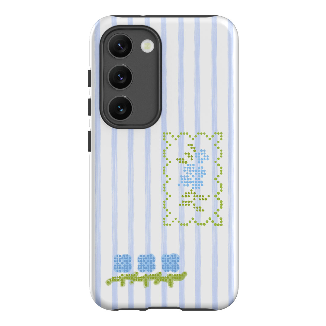 Patchwork Blue Printed Phone Cases Samsung Galaxy S23 / Armoured by Kayla Carr - The Dairy