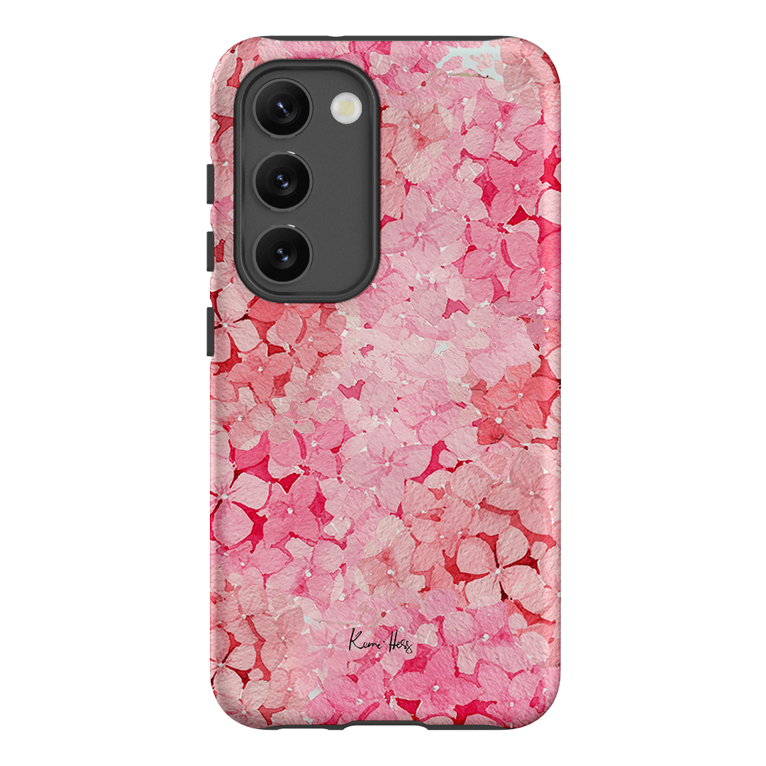 Hydrangea Pink Printed Phone Cases Samsung Galaxy S23 / Armoured by Kerrie Hess - The Dairy