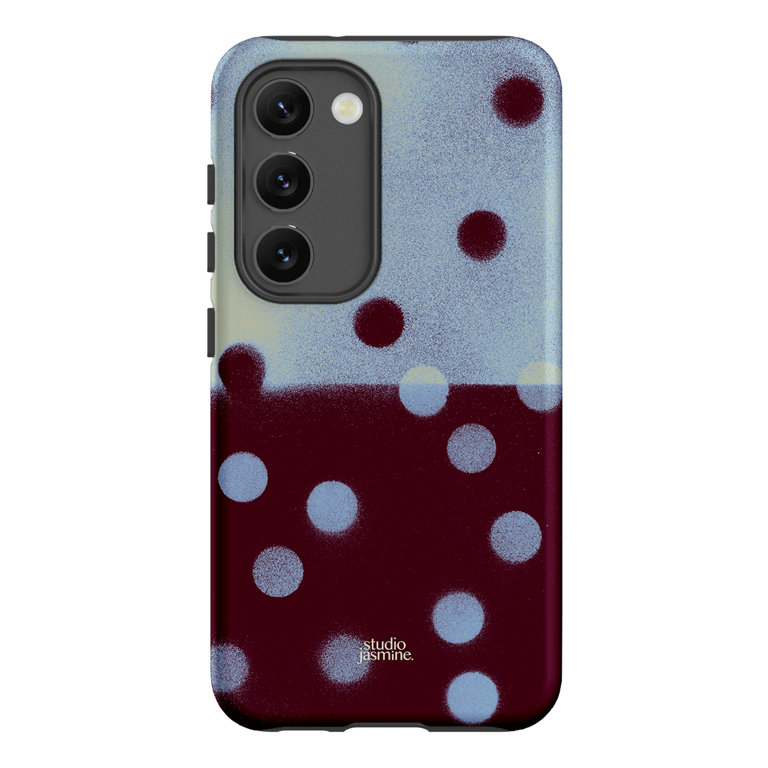 Plum Polka Dot Printed Phone Cases Samsung Galaxy S23 / Armoured by Jasmine Dowling - The Dairy