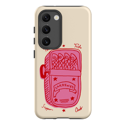 Sardine Social Red Printed Phone Cases Samsung Galaxy S23 / Armoured by The Dairy - The Dairy