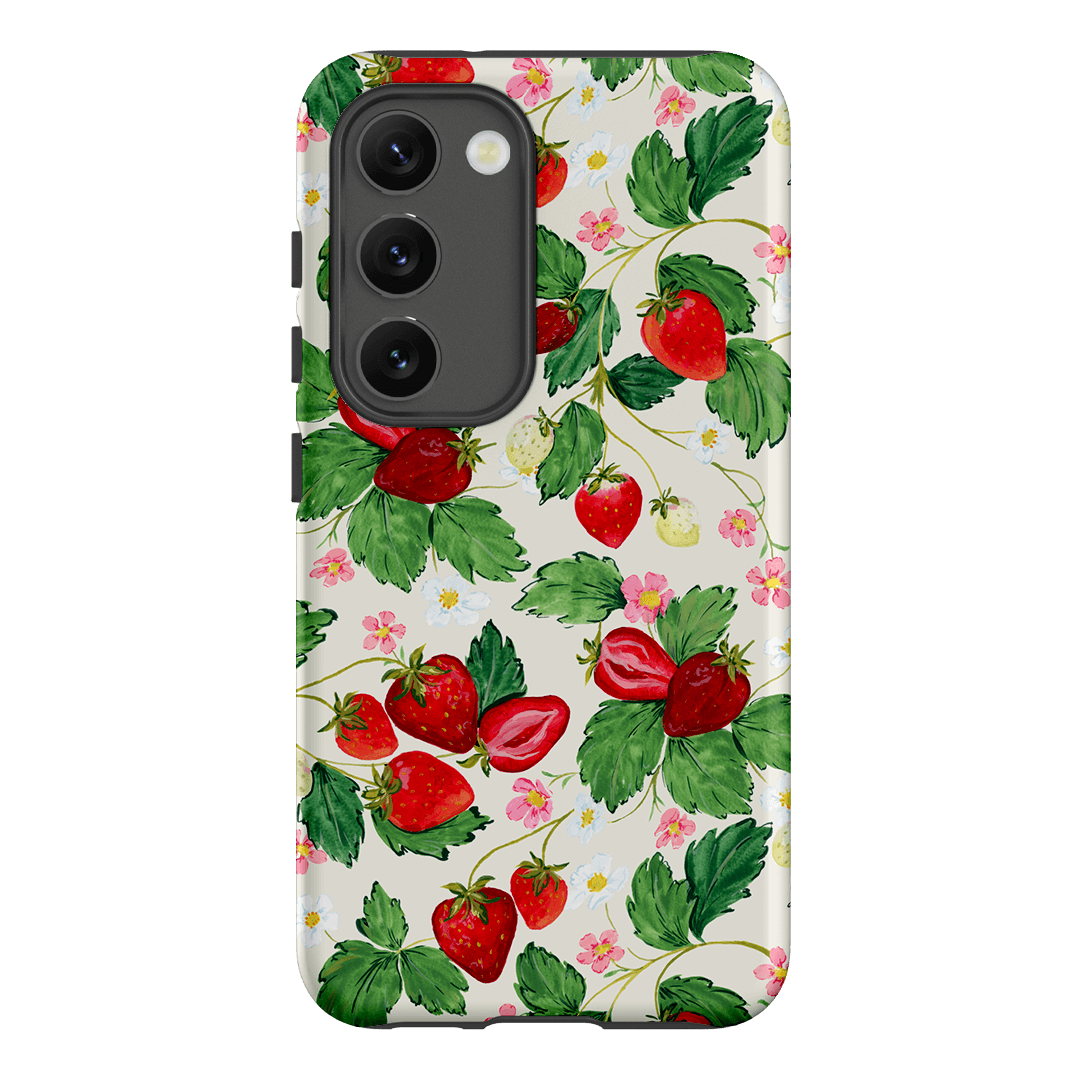 Strawberry Patch Printed Phone Cases Samsung Galaxy S23 / Armoured by Ellie Mae - The Dairy