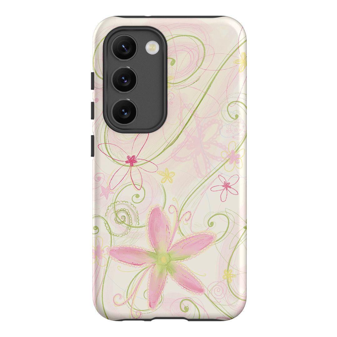 Swirl Pink Printed Phone Cases Samsung Galaxy S23 / Armoured by Kayla Carr - The Dairy