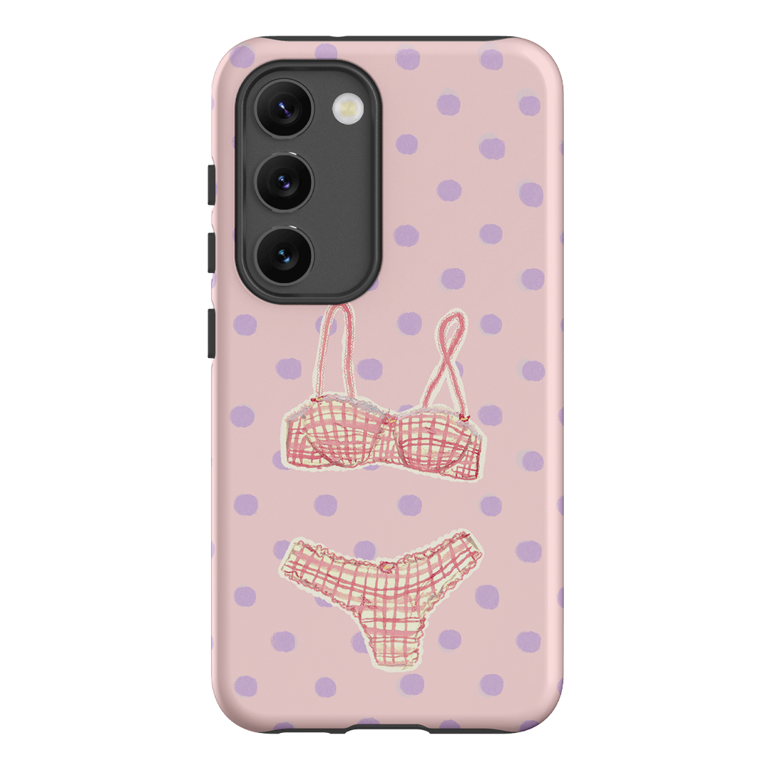 Vintage Gingham Printed Phone Cases Samsung Galaxy S23 / Armoured by Kayla Carr - The Dairy