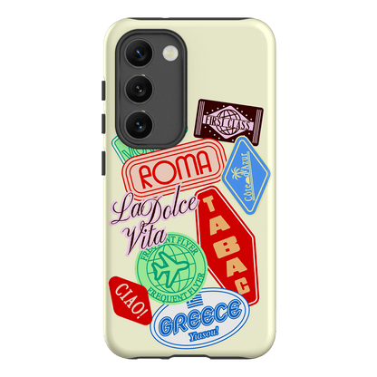 Well Travelled Printed Phone Cases Samsung Galaxy S23 / Armoured by The Dairy - The Dairy