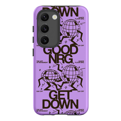 Good Energy in Purple Printed Phone Cases Samsung Galaxy S23 / Armoured by After Hours - The Dairy