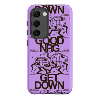 Good Energy in Purple Printed Phone Cases Samsung Galaxy S23 / Armoured by After Hours - The Dairy