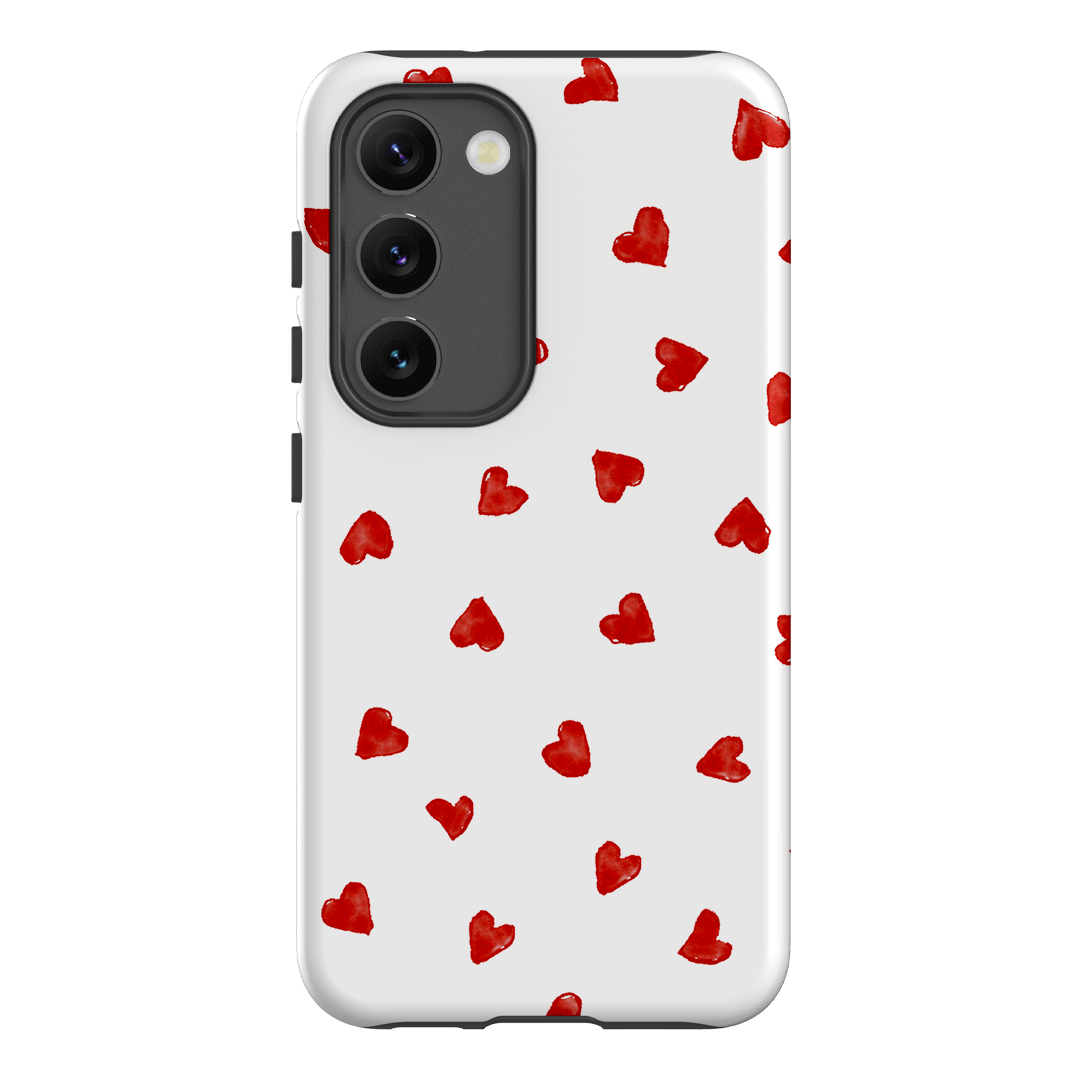 Love Hearts Printed Phone Cases Samsung Galaxy S23 / Armoured by Oak Meadow - The Dairy