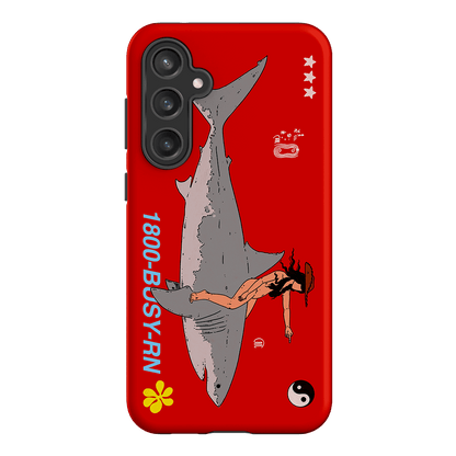 1800-Busy Rn in Red Printed Phone Cases Samsung Galaxy S23 FE / Armoured by Easty Beasty - The Dairy