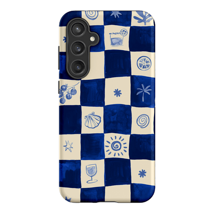 Afternoon Mezze Azure Printed Phone Cases Samsung Galaxy S23 FE / Armoured by Charlie Taylor - The Dairy
